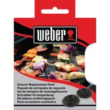 Weber Tête de remplacement pour éponge métallique, Grill, brosse de nettoyage Noir, 2 pièces
