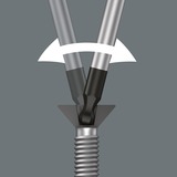 Wera 2052 Kraftform Micro Tournevis à tête sphérique hexagonale Noir/Vert