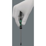 Wera 2052 Kraftform Micro Tournevis à tête sphérique hexagonale Noir/Vert