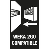 Wera 2go sangle Mallette d'équipement Noir, Support Noir, Mallette d'équipement, Noir, Allemagne