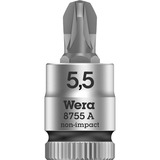 Wera 8700 A FL Vis à fente Zyklop Capuchon de bit avec entraînement 1/4, Clés mixtes à cliquet Chrome