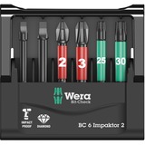 Wera Bit-Check 6 Impaktor 2, Set d'embouts de vissage Noir