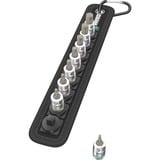 Wera Ceinture B 2 Jeu de douilles à six pans Zyklop, 3/8", 8 pièces, Clés mixtes à cliquet Noir/Argent, avec fonction de maintien