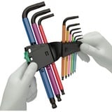 Wera Jeu de clés Allen 950/9 Hex-Plus Multicolore HF 1, Tournevis Noir, 9 pièces, code couleur
