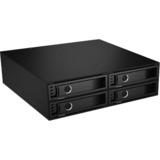 ICY BOX IB-2242SSK, Cadrage Noir, pour 4x 2.5" SATA/SAS
