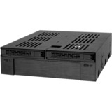 Icy Dock MB322SP-B Obturateur de baie de lecteur Noir, Cadre de montage Noir, Noir, Métal, Plastique, 7,9.5 mm, 6 Gbit/s, HDD, SSD, 41,3 mm