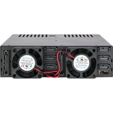 Icy Dock MB326SP-B boîtier de disques Rack (1 U) Noir, Cadrage Noir, Disque dur, SSD, Série ATA III, 2.5", 6 Gbit/s, Rack (1 U), Noir