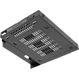Icy Dock MB411SPO-1B Obturateur de baie de lecteur Cage disque dur Noir, Boîtier externe Noir, Cage disque dur, 2.5", Noir, Métal, CE, REACH, 12,7 mm