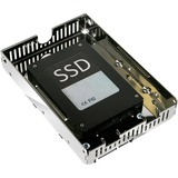 Icy Dock MB482SP-3B kit de support, Cadre de montage Chrome, 210 g, 101,6 mm, 146,6 mm, 25,4 mm, 7-pin SATA