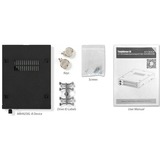 Icy Dock MB492SKL-B Obturateur de baie de lecteur Noir, Cadrage Noir, 2.5", SATA, Série Attachée SCSI (SAS), Noir, Métal, HDD, SSD, 25,4 mm