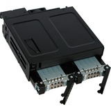 Icy Dock MB602SPO-B Obturateur de baie de lecteur Noir, Fond de panier Noir, Noir, Métal, 9.5,12.7 mm, 1 ventilateur(s), 4 cm, 12 Gbit/s
