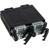 Icy Dock MB699VP-B Obturateur de baie de lecteur Noir, Fond de panier Noir, Noir, Métal, 15 mm, 2 ventilateur(s), 4 cm, 32 Gbit/s
