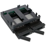 Icy Dock MB732SPO-B Obturateur de baie de lecteur Noir, Cadrage Noir, Métal, Plastique, 5,7,9.5,12.5,15 mm, 12 Gbit/s, CE, REACH, 145,8 mm