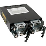 Icy Dock MB994SK-1B Obturateur de baie de lecteur Noir, Cadrage Noir, Noir, Aluminium, SECC, 7,9.5,12.5 mm, 2 ventilateur(s), 4 cm, 146 mm
