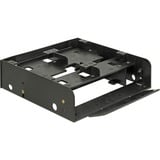DeLOCK Cadre de montage 5.25" pour 1x 3.5" et 2x 2.5" Noir, 18000