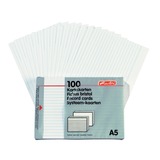 Herlitz 1150507 intercalaire Blanc 100 pièce(s), Flashcards Blanc, Blanc, 100 pièce(s)