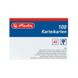 Herlitz 1150507 intercalaire Blanc 100 pièce(s), Flashcards Blanc, Blanc, 100 pièce(s)