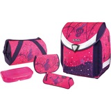 Herlitz Flexi Plus Melody Ensemble de cartables Fille Rose, Violet Violâtre/Rose, Lunch box, Plumier, Étui pour crayons, Cartable, Sac de sport, Fille, Ecole primaire, Sac à dos, 18 L, Rose, Violet