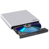 HLDS Graveur de DVD portable mince, Graveur DVD externe Argent, Argent, Plateau, PC de bureau/PC portable, DVD±RW, USB 2.0, 60000 h, Vente au détail