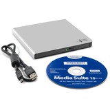 Hitachi-LG Data Storage GP57ES40, Graveur DVD externe Argent, M-Disc, Vente au détail