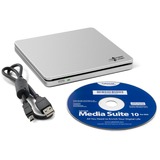 Hitachi-LG Data Storage GP70NS50, Graveur DVD externe Argent, M-Disc