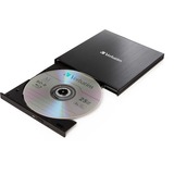 Verbatim 43888 lecteur de disques optiques Blu-Ray DVD Combo Noir, Graveur Blu-ray externe Noir, Noir, Haut, Ordinateur portable, Blu-Ray DVD Combo, Série ATA III, BD, BD-R, BD-R DL, CD, DVD