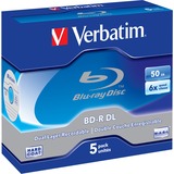 Verbatim BD-R 50 GO, Disques Blu-ray 6x, 5 pièces, Vente au détail