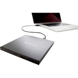 Verbatim Graveur Blu-ray Ultra HD 4K mince externe, Graveur Blu-ray externe Noir, USB-C 3.2 (5 Goit/s)