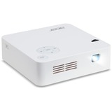Acer C202i vidéo-projecteur 300 ANSI lumens DLP WVGA (854x480) Vidéoprojecteur portable Blanc, Projecteur à LED Blanc, 300 ANSI lumens, DLP, WVGA (854x480), 5000:1, 16:9, 0,7 - 2,9 m
