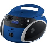 Grundig GRB 4000 BT Numérique 3 W Noir, Bleu, Argent, Lecteur de CD bleu/Argent, Numérique, DAB+,FM, Lecteur, CD-R,CD-RW, Programme, Aléatoire, Répéter tous, Répéter un, Resume, 20 - 20000 Hz