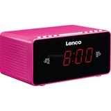 Lenco Radio-réveil rose fuchsia
