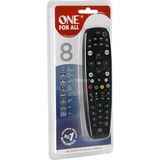 One for all URC 2981 télécommande IR Wireless Acoustique, AUX1, DVD/Blu-ray, SAT, TV, VCR Appuyez sur les boutons, Commande à distance Noir, Acoustique, AUX1, DVD/Blu-ray, SAT, TV, VCR, IR Wireless, Appuyez sur les boutons, Rechargeable, Noir