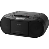 Sony CFD-S70B Boombox CD/cassette avec radio, Lecteur de CD Noir, Radio, CD, cassette
