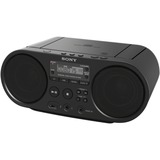 Sony ZSP-S50B Lecteur CD/MP3, USB, Radio, Système compact Noir, AM,FM, 87,5 - 108 MHz, 4 W, WMA,MP3, Noir, 3,5 mm