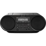Sony ZS-RS60BT Systèmes stéréo portables, Système compact Noir, AM,FM, 87,5 - 108 MHz, 530 - 1710 kHz, 4 W, LCD, Noir
