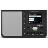 TechniSat IR 1 Mural Noir, Radio Noir, Mural, 2 W, TFT, 6,1 cm (2.4"), 802.11b,802.11g,Wi-Fi 4 (802.11n), 3,5 mm