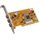 Dawicontrol DC-1394 PCI, Contrôleur PCI, TI 43AB23, 400 Mbit/s, Avec fil, Microsoft Windows 2003/Vista/2000/XP, En vrac