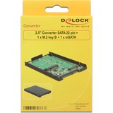 DeLOCK 2.5″ Converter SATA 22 pin > 1 x M.2 key B + 1 x mSATA - 9.5 mm, Convertisseur 