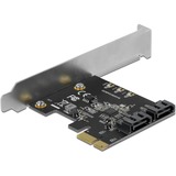 DeLOCK 2 port SATA PCI Express Card, Adaptateur 