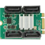 DeLOCK 62850 carte et adaptateur d'interfaces Interne SATA PCIe, SATA, PCIe 2.0, Noir, Vert, Argent, Marvell, 6 Gbit/s