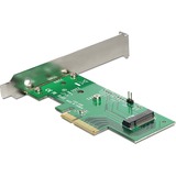 DeLOCK 89370 carte et adaptateur d'interfaces Interne M.2, Contrôleur PCIe, M.2, Vert, Gris