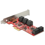 DeLOCK 89384 carte et adaptateur d'interfaces Interne SATA, Serial ATA-Controller PCIe, SATA, 6 Gbit/s