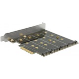 DeLOCK 89888 carte et adaptateur d'interfaces Interne SATA, Carte RAID PCIe, SATA, 1 x PCI Express x4, 4 x 67 pin M.2 key B, Chine, Marvell 88SE9230, 6 Gbit/s