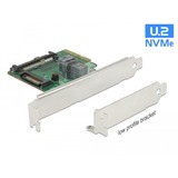 DeLOCK 89922 carte et adaptateur d'interfaces Interne SAS, SATA, U.2 Argent, PCI-E, SAS, SATA, U.2, PCIe 3.0, Vert, Gris, 24 Gbit/s