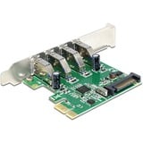 DeLOCK Carte PCI Express > 4 x USB 3.0 externe, Carte d'interface 
