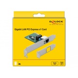DeLOCK Carte PCIe 1x Gigabit LAN, Carte réseau 
