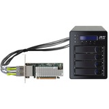 HighPoint SSD6540 Boîtier de disques de stockage Enceinte ssd Noir 2.5", Boîtier disque dur Enceinte ssd, 2.5", U.2, 128 Gbit/s, Noir