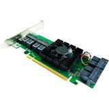 HighPoint SSD7180 contrôleur RAID PCI Express x8 3.0 8 Gbit/s, Carte RAID PCI Express 3.0, PCI Express x8, 0, 1, 1+0, 8 Gbit/s, Low Profile MD2 Card, CLI, API package