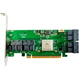 HighPoint SSD7180 contrôleur RAID PCI Express x8 3.0 8 Gbit/s, Carte RAID PCI Express 3.0, PCI Express x8, 0, 1, 1+0, 8 Gbit/s, Low Profile MD2 Card, CLI, API package