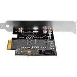 SilverStone ECM20 carte et adaptateur d'interfaces Interne PCIe, SATA, Serial ATA-Controller M.2, PCIe, SATA, Noir